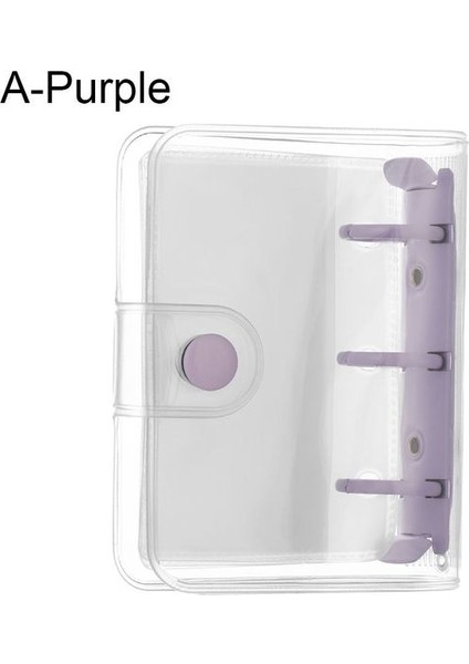 A-Mor 1 Adet Yaratıcı 3 Delik Mini Pvc Gevşek Yaprak Defter Kapağı Dıy El Hesabı Günlüğü Taşınabilir Dizüstü Klip Dolum Okul Kırtasiye (Yurt Dışından)