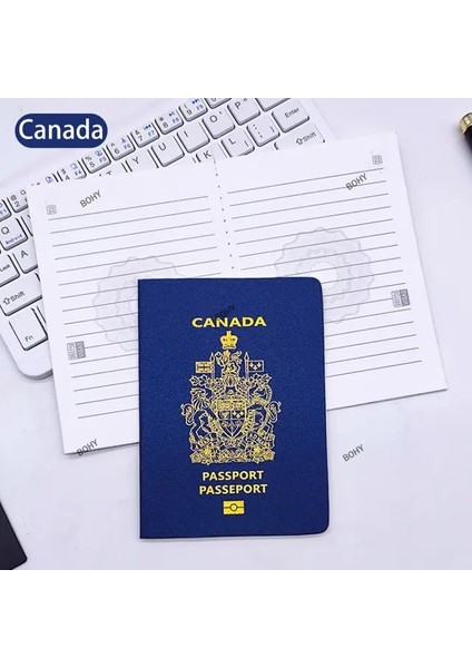 Kanada 9X12.5 32 Ülke Pasaport Sahne Hattı Dizüstü Mini Cep Not Defteri Filme Simülasyon Yaratıcı Hediye 3 Al 1 Bedava (Yurt Dışından)