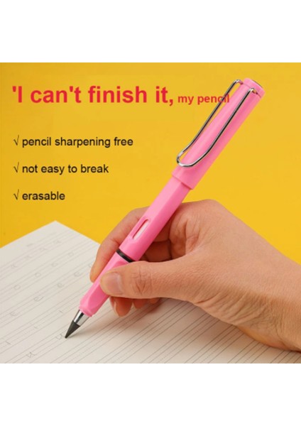 Pembe Ebedi Kalem Siyah Teknoloji Kalem Hiçbir Mürekkep Öğrenci Sonsuz Olumlu Duruş Yazma Çocuk Hediye Okul Malzemeleri Kırtasiye Hediye (Yurt Dışından) modelleri