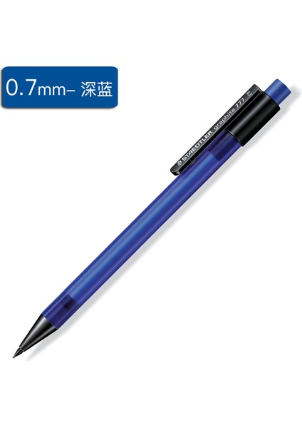 0.7mm Koyu Mavi 1 Adet Staedtler Grafit 777 Mekanik Kurşun Kalem 0.5 0.7 mm Hb Buzlu Şeffaf Kalemlik Mekanik Kurşun Kalem Okul Kırtasiye (Yurt Dışından)