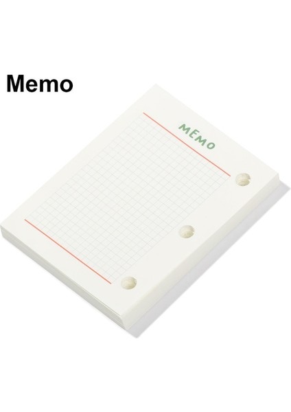 C-Memo 60 Sayfa 3 Delik Mini Pvc Gevşek Yaprak Defter Kapağı Dergisi Gezgin Taşınabilir Dizüstü Gevşek Yaprak Bağlayıcı Kitap Klipsi Dolum Iç Sayfalar (Yurt Dışından)