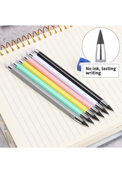 Beyaz Dayanıklı Makaron Renkli Mürekkepsiz Kalem Hb Sınırsız Yazma Kalem Hiçbir Mürekkep Kroki Aracı Ofis Malzemeleri Öğrenci Okul Kırtasiye Hediye (Yurt Dışından) modelleri