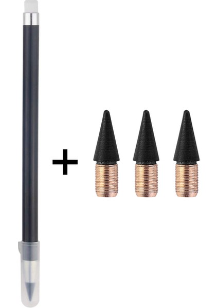 Siyah Set Yeni Teknoloji Sonsuzluk Kalem Silgi ile Sınırsız Yazma Ebedi Kalemler Yedek Hazretleri Öğrenci Kırtasiye Malzemeleri (Yurt Dışından)