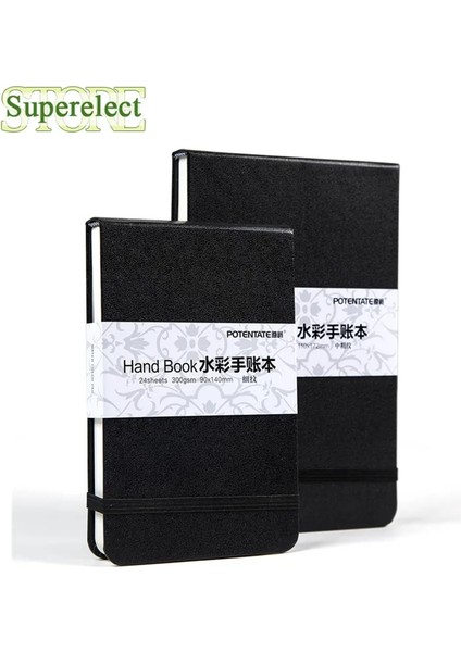 110MM x 172MM Defter 300GSM 24 Sayfa Suluboya Defter El Hesap Kitabı/pad/kağıt Eskiz Defteri Sulu Boya El Kitabı Sanat Çizim Kitabı/kağıt (Yurt Dışından)