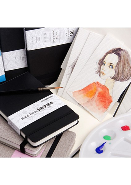 110MM x 172MM Defter 300GSM 24 Sayfa Suluboya Defter El Hesap Kitabı/pad/kağıt Eskiz Defteri Sulu Boya El Kitabı Sanat Çizim Kitabı/kağıt (Yurt Dışından)