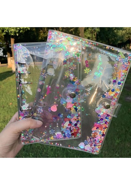 Sadece Kapak A6 A5 A6 Glitter Pul Bağlayıcı Fotocard Kitap Toplama Gevşek Yaprak Bağlayıcı Defter Kapağı Öğrenci Kırtasiye Planlayıcısı Kpop Albümü (Yurt Dışından)