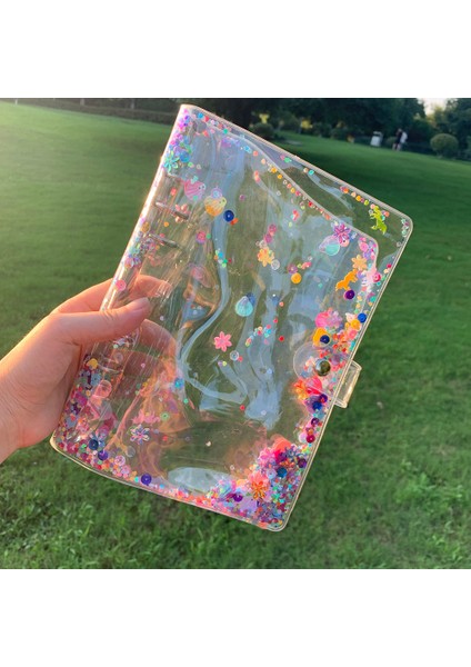 Sadece Kapak A6 A5 A6 Glitter Pul Bağlayıcı Fotocard Kitap Toplama Gevşek Yaprak Bağlayıcı Defter Kapağı Öğrenci Kırtasiye Planlayıcısı Kpop Albümü (Yurt Dışından) indirimleri