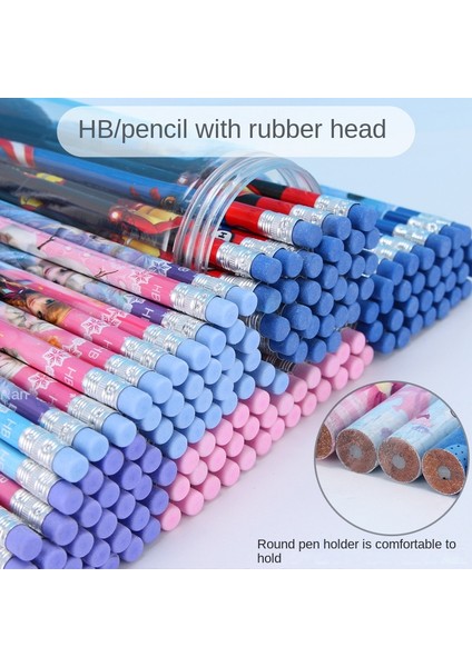 Sophia 12 Adet Disneyhb Anime Kalem Ilkokul Öğrencileri Yazma Kalem Aisha Mickey Varil Silgi ile Headchildren Karikatür Yazma Malzemeleri (Yurt Dışından) modelleri