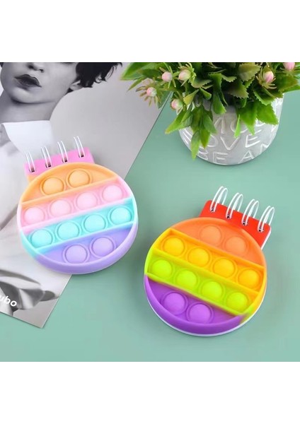 A12 2022 Yeni Kawaii Parmak Ucu Oyuncaklar Taşınabilir Pop Dizüstü Bilgisayar Çocuk Defterleri Okul Ofis Eğitim Malzemeleri Hediyeler Gündem (Yurt Dışından)