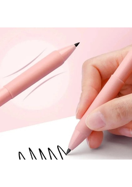 Pembe Şeker Renk Sınırsız Yazma Kalemler Kırtasiye Kalem Yenilik Hiçbir Mürekkep Kalem Sanat Kroki Sihirli Kalemler Öğrenci Okul Malzemeleri (Yurt Dışından) indirimleri