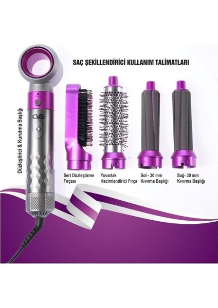 Dn 7316 Multifonksiyon 5 In 1 Profesyonel Saç Şekillendirici 1000 Watt