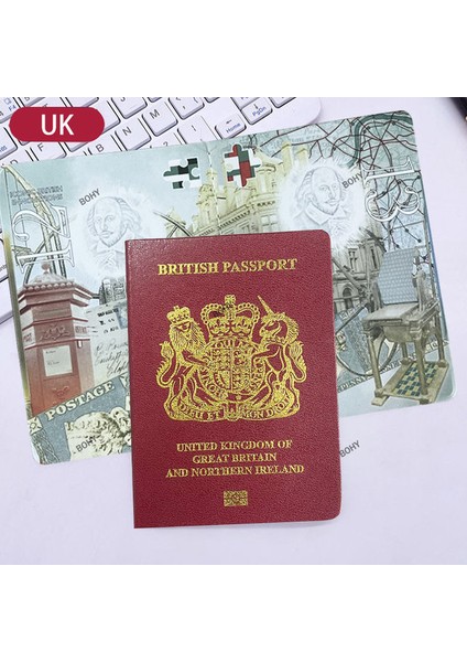 Uk1 Renkli 9X12.5 32 Ülke Pasaport Sahne Hattı Dizüstü Mini Cep Not Defteri Filme Simülasyon Yaratıcı Hediye 3 Al 1 Bedava (Yurt Dışından)