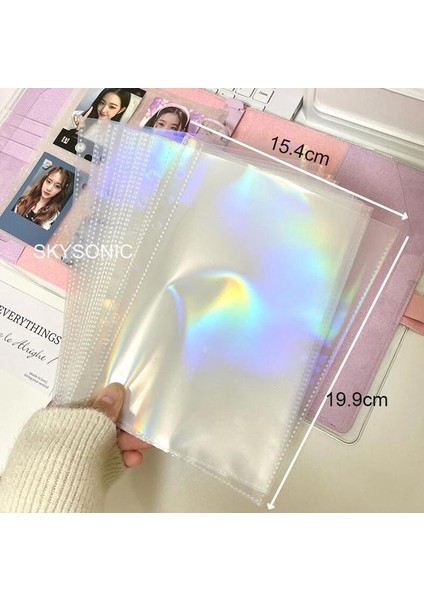 Lazer 1 GIRD-10PC Sharkbang Yeni Varış A5 Halka Sert Kapak 3D Kelebek Bağlayıcı Toplama Kitabı Çok Yedekler Kollu Kpop Kartpostallar Etiket Organizatör (Yurt Dışından)