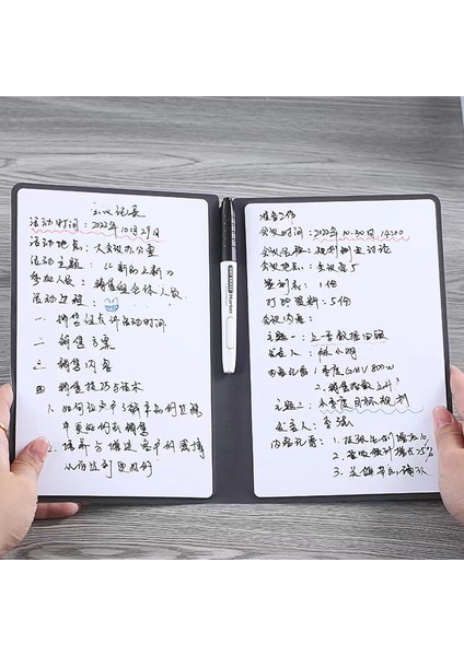 Beyaz Tahta Kalemler 3 A5 Yeniden Kullanılabilir Akıllı Beyaz Tahta Defter Deri Not Beyaz Tahta Kalem Silme Bezi Haftalık Planlayıcı Taşınabilir Şık Ofis Dizüstü Bilgisayarı (Yurt Dışından) fırsatları