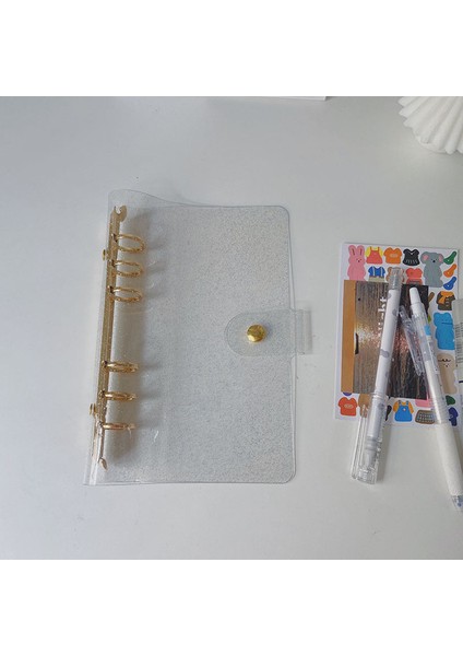 Glitter Altın A5 A6/a5 Glitterrose Altın Işıltılı Bling Binder Defter Kapağı Günlüğü Gündem Planlayıcısı Kağıt Kapak Okul Kırtasiye (Yurt Dışından)