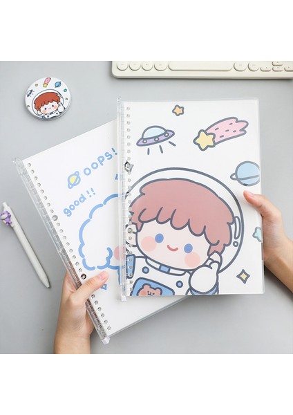 A3 B5 B5 Karikatür Spiral Gevşek Yapraklı Defter Bağlayıcı 30 Sayfa Kawaii Not Defteri Günlüğü Planlayıcısı Dergisi Doldurulabilir Defter Kapaklı Defter (Yurt Dışından)