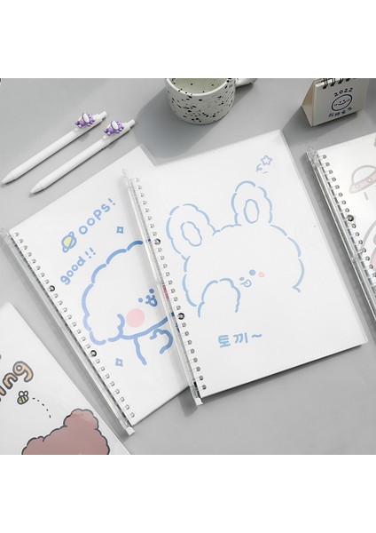 A3 B5 B5 Karikatür Spiral Gevşek Yapraklı Defter Bağlayıcı 30 Sayfa Kawaii Not Defteri Günlüğü Planlayıcısı Dergisi Doldurulabilir Defter Kapaklı Defter (Yurt Dışından)
