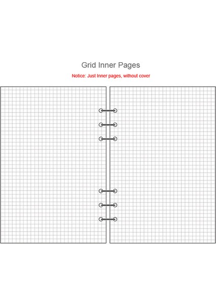 Izgara A5 2023 45 Yaprak Kawaii A5 A6 Gevşek Yaprak Defter Kağıdı Dolum Spiral Ciltleyici Dizin Iç Sayfalar Aylık Haftalık Günlük Planlayıcı Gündem (Yurt Dışından)