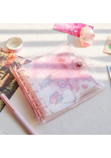 Temizle Mor Kapak Skysonıc Kare Bağlayıcı Toplama Kitabı Dıy Kollu Dizüstü Dolum Kağıtları Idol Goo Kart Dergisi Glitter Mermi El Kitabı (Yurt Dışından)