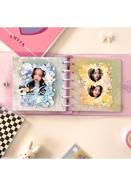 Temizle Mor Kapak Skysonıc Kare Bağlayıcı Toplama Kitabı Dıy Kollu Dizüstü Dolum Kağıtları Idol Goo Kart Dergisi Glitter Mermi El Kitabı (Yurt Dışından)