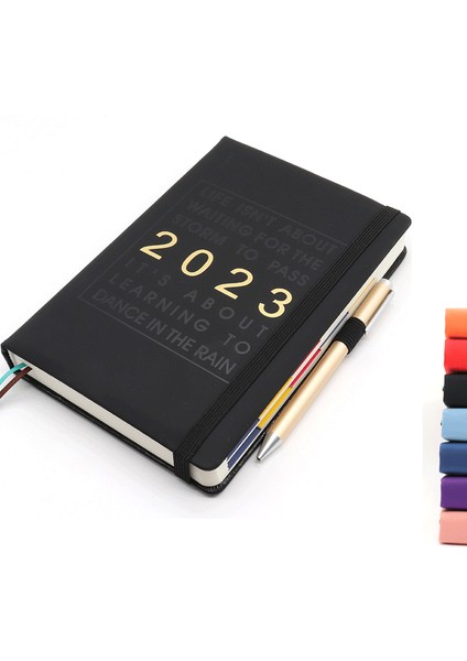 Gök Mavisi A5 2023 Planlayıcısı Dizüstü Gündem Haftalık Aylık Günlük Sekmeler ile Okul Ofis Malzemeleri Kawaii Kırtasiye Hedef Alışkanlık Programı (Yurt Dışından) fiyatları