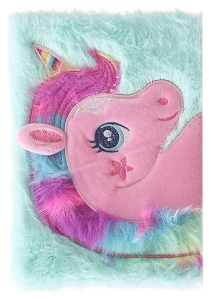 Lg A5 Kawaii Unicorn Peluş A5 Dizüstü Çocuklar Kabarık Günlük Planlayıcı Günlük Defteri Peluş Kişisel Günlüğü Kırtasiye Arkadaş Öğretmen Hediyeler (Yurt Dışından)