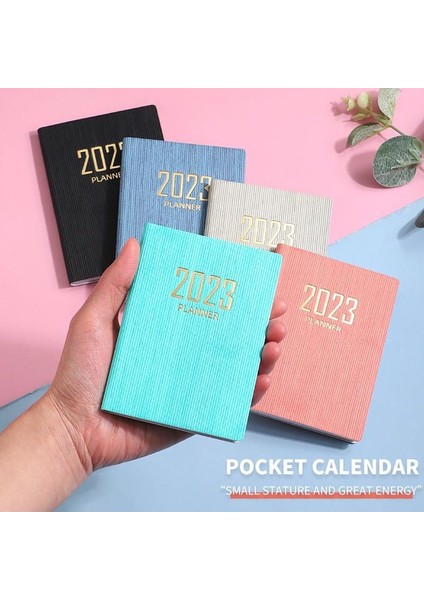 Yeşil 2023 A7 Mini Dizüstü 365 Gün Taşınabilir Cep Not Defteri Günlük Haftalık Gündem Planlayıcısı Defterler Kırtasiye Ofis Okul Malzemeleri (Yurt Dışından)