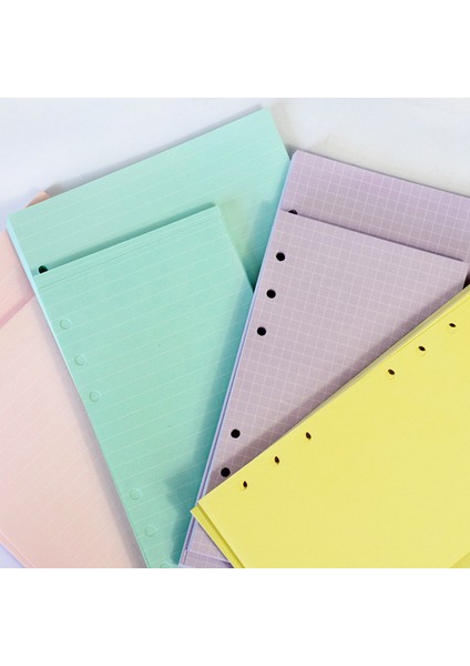40 Yaprak Çizgi Mor A6 9.7X17CM A5 A6 Gevşek Yaprak Defter Dolum Kağıdı 40 Sayfa Renkli Sayfa 6 Delikli Standart Ciltleyici Günlük Dergisi Gündem Kağıdı Okul Kırtasiye (Yurt Dışından) fırsatları