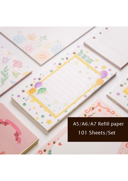 101 Sayfa Tam Set A6 Sharkbang 101 Sayfa A5 A6 A7 Gevşek Yaprak Defter Kızların Zihin Dolum Spiral Ciltleyici Iç Sayfalar Çizgi Izgara Boş Gündem Tam Set (Yurt Dışından) fiyatları