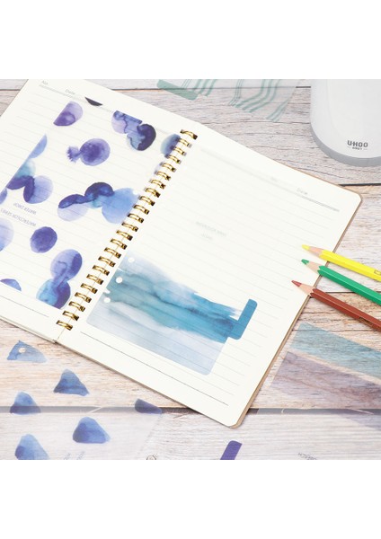 Stil 5 A6 5 Adet A5/a6 Planlayıcısı 6 Delik Renk Dizini Defter Sayfaları Sayfalama Ayırıcılar Kategori Sayfaları Plastik Kabuk Halka Bağlayıcı Kırtasiye (Yurt Dışından) fırsatları