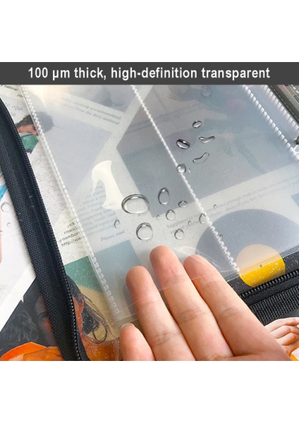 4 Cepli A5 10 Adet A5 6 Halkalı Şeffaf Ciltleyici Dolum 1 2 4 Cepli Kollu Üstten Yükleyici Fotoğraflı Kartlar Defter Günlüğü Fotoğraf Albümü Çizim Not Defteri (Yurt Dışından)