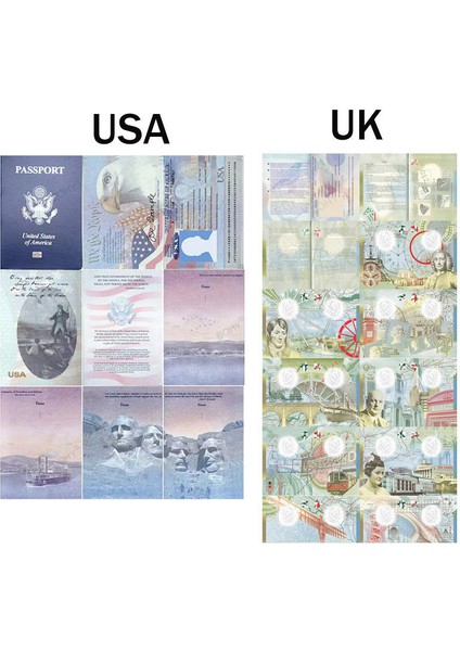Sovyetler Birliği 9X12.5 32 Ülke Pasaportları Sahne Hattı Dizüstü Mini Cep Not Defteri Filme Simülasyon Yaratıcı Hediye 3 Al 1 Bedava (Yurt Dışından)