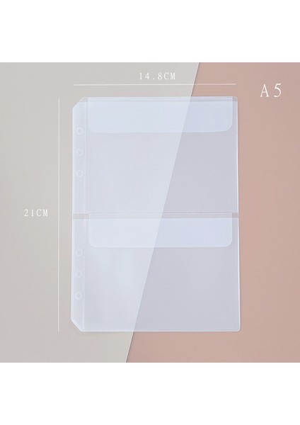 Çift Cepler A7 A4 B5 A5 A6 Etiket Gevşek Yaprak Saklama Çantası Sınıflandırma Etiket Pvc Depolama Kitap Etiket Bandı Dizüstü Bilgisayar Aksesuar Çantası (Yurt Dışından)
