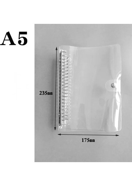 A5 20 Delik A7 Cetvel A4 B5 A5 A6 A7 Pp Mat Buzlu Planlayıcı Gündem Dokibook 6 Delik Gevşek Yaprak Spiral Defter Organizatör (Yurt Dışından)