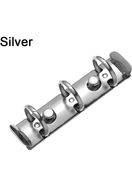 Gümüş Metal Spiral Halkalar 3 Delik Bağlayıcı Klip Günlüğü Dizüstü Planlayıcısı Doldurulabilir Gevşek Yaprak Dosya Klasörü Dizüstü Bağlama Çemberleri (Yurt Dışından)