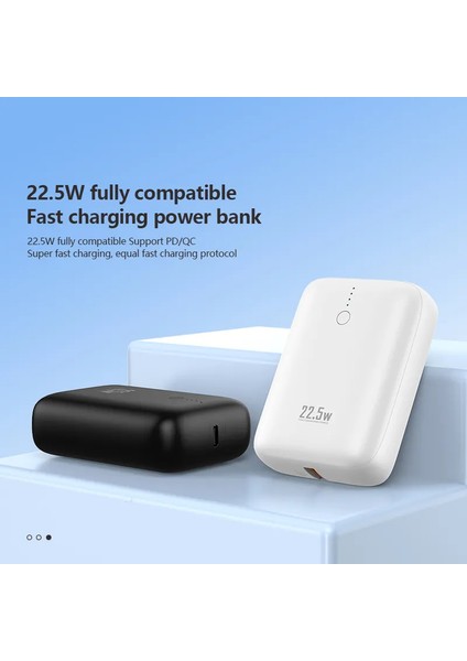 Mini Usb-A + Usb-C 10000MAH 22.5W Hızlı Şarj Powerbank