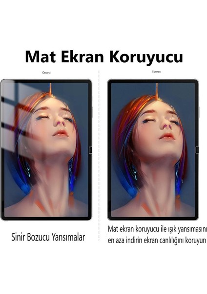 Tcl Tab 11 Mat Ekran Koruyucu Parmak Izi Bırakmaz