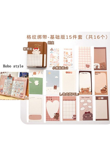 1 Takım No1 Türük Yeni Varış Süper Sevimli Rabbitbear Binder Günlük Defteri Bullet Günlüğü Gündem Planlayıcısı Hediye Seti Kawaii Okul Kırtasiye (Yurt Dışından)