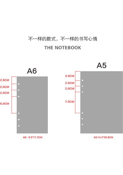 Noktası A5 Kawaii A5 A6 Kraft Bağlayıcı Defter Kağıdı Dolum Spiral Bağlayıcı Dizin Iç Sayfalar Aylık Haftalık Günlük Planlayıcı Gündem (Yurt Dışından) fırsatları