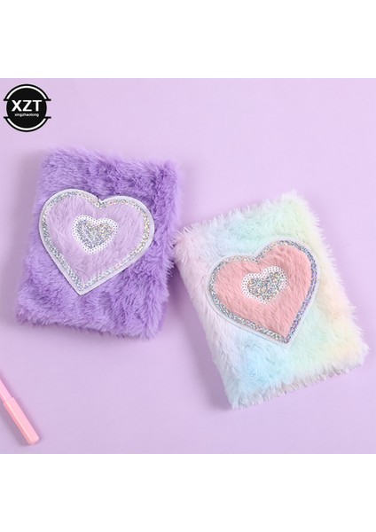 D Yeni Kalp Şeklinde Dizüstü Okul Ofis Kırtasiye Karikatür Renkli Unicorn Peluş Dizüstü Kızlar Için Sevimli Cep Günlüğü (Yurt Dışından) modelleri