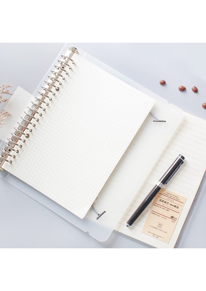 Beyaz 2 Adet B5 A5 Gevşek Yaprak Defter Dolum Spiral Bağlayıcı Iç Sayfa Günlüğü Haftalık Aylık Planlayıcısı Okul Cornell Çizgi Izgara Iç Kağıt (Yurt Dışından) indirimleri