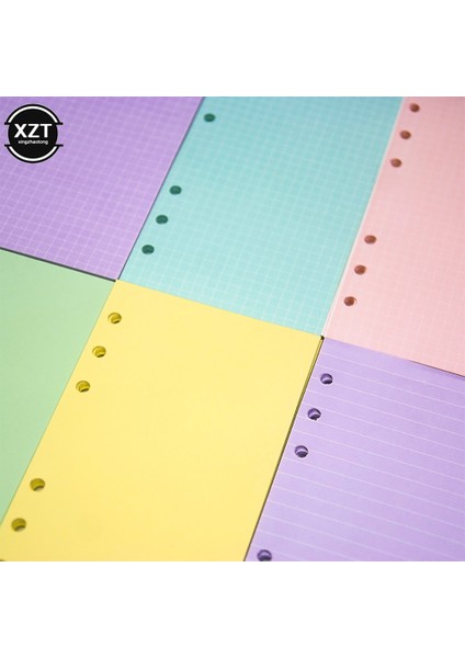 Pembe Çizgi A5 Yüksek Kalite 40 Sayfa A5 A6 Gevşek Yaprak Defter Kağıdı Dolum Spiral Ciltleyici Dizin Iç Sayfa Aylık Haftalık Günlük Planlayıcı Gündem (Yurt Dışından) fırsatları