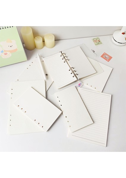 A5 Boş 6 Delikli Ciltli Defter A5 A6 Iç Sayfa Dolum Kağıtları Çizgi Izgara Noktalar Yapılacaklar Listesi Günlük Haftalık Aylık Planlayıcı Kitap Içinde Kağıt (Yurt Dışından) modelleri