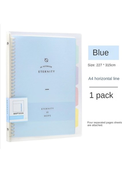 A4 Mavi B5 A4 A5 Yüksek Kaliteli Ciltli Defter Gevşek Yaprak Spiral Defter Kağıt Günlüğü Çıkarılabilir Basit Kalınlaşmış Bobin Kabuk Defter (Yurt Dışından)