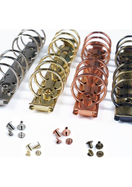 Altın A5 25MM Metal Spiral Halkalar Bağlayıcı Klip 2 Çift Vidalı Günlüğü Dizüstü Planlayıcısı A5 A6 Kişisel A7 Bağlayıcı Klip Dosya Klasörü (Yurt Dışından) fiyatları