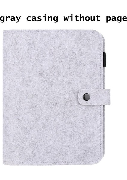 Gri A5 Yeni A5 A6 Keçe Kabuk Defter Bezi Kumaş Defter Halka Bağlayıcı Günlüğü Defter Kağıdı Tutucu Taşınabilir Günlüğü Kırtasiye Hediye (Yurt Dışından)