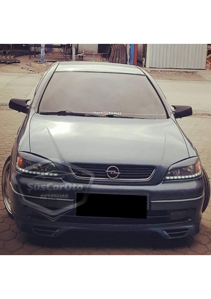 Opel Astra G 1998-2004 Uyumlu Batman Yarasa Ayna Kapağı Piano Black Abs Plastik