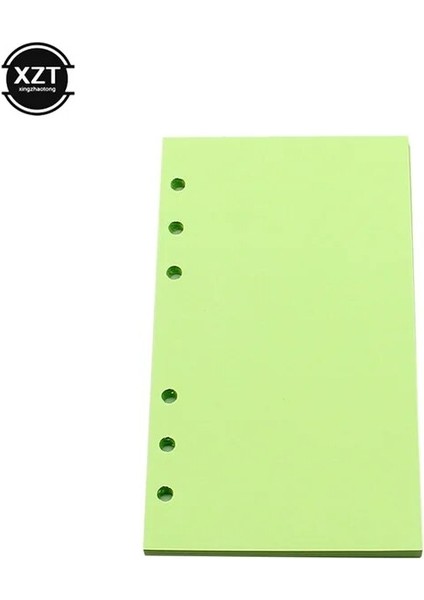 Yeşil Boş A5 Yüksek Kalite 40 Sayfa A5 A6 Gevşek Yaprak Defter Kağıdı Dolum Spiral Ciltleyici Dizin Iç Sayfa Aylık Haftalık Günlük Planlayıcı Gündem (Yurt Dışından)