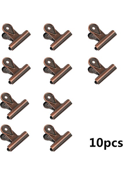 Kırmızı Bakır 65MM 10 Adet 10 Adet Metal Klipler Bağlama Klipleri Ataşlar Uzun Kuyruk Klip Depolama Bilet Klip Ofis Dekoratif Malzemeleri Okul Kırtasiye (Yurt Dışından)
