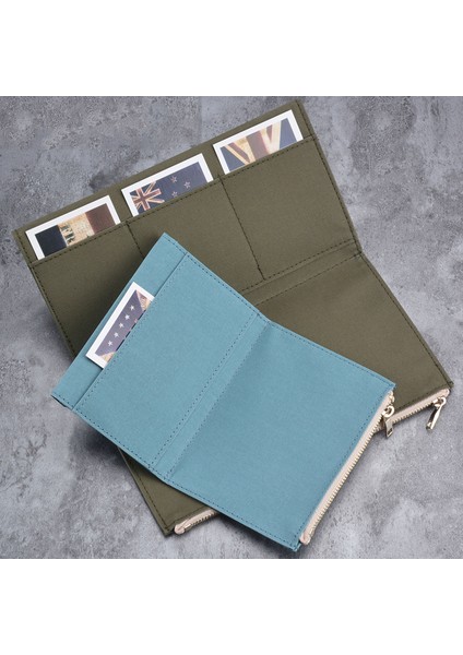 Sarı 210X120MM Vintage Saklama Çantası Midori Gezginler Için Dizüstü Fermuarlı Cep Retro Tuval Kart Tutucu Dosya Çantası Okul Kırtasiye (Yurt Dışından)